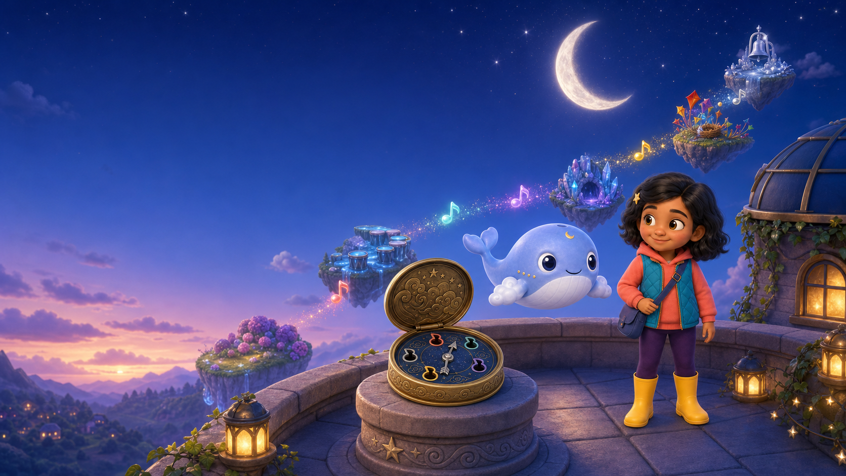 Sana and the Sleeping Sky Whale interactive animated story